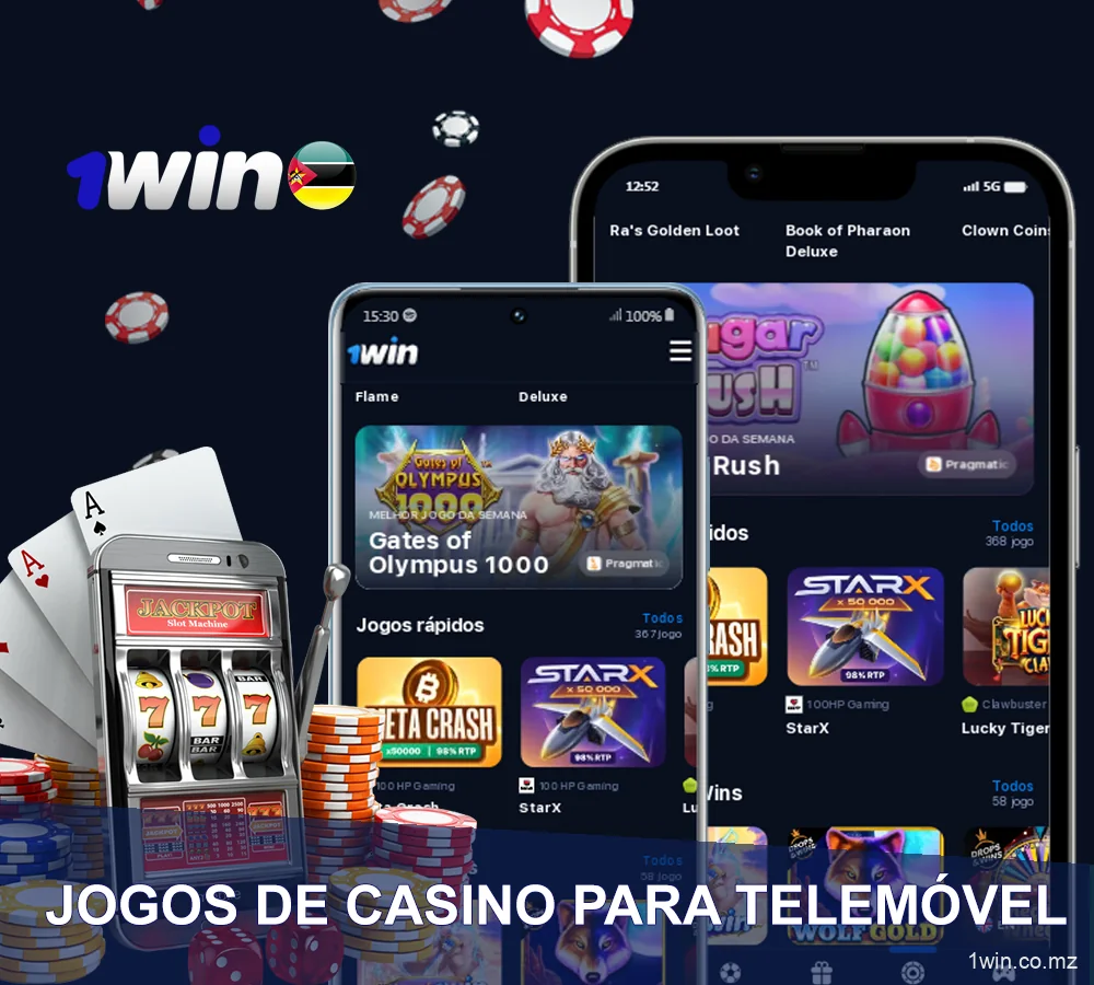 Jogos móveis do casino 1win no Mozambique