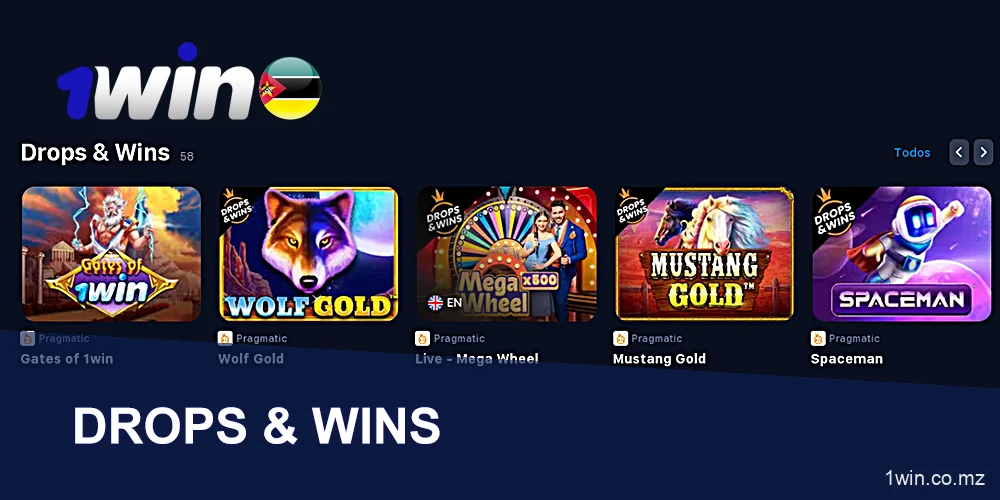 Jogos Drops & Wins no 1Win Casino
